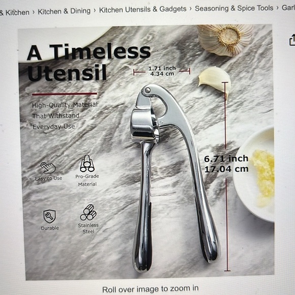 Garlic Press NIB - Picture 4 of 6